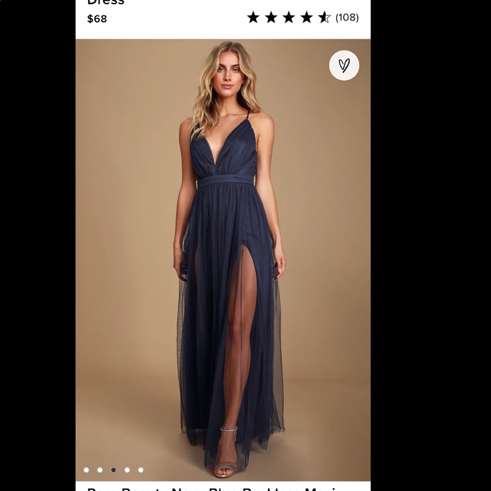 Lulus Navy Prom Maxi Dress